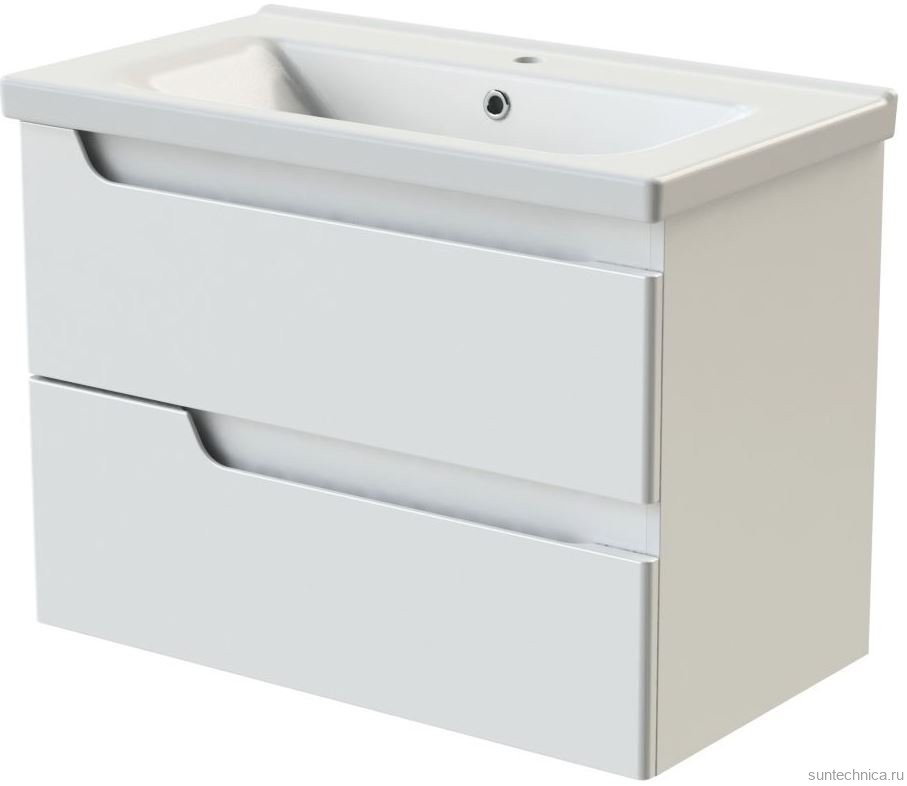 Тумба под раковину Orange Topline Milano 80 белый глянец