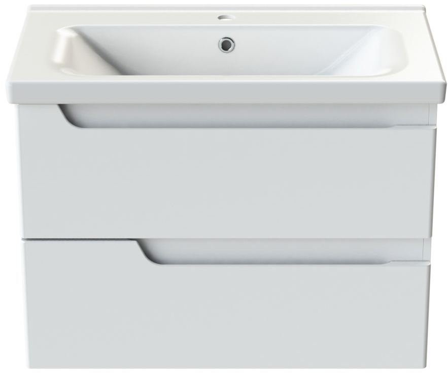 Тумба под раковину Orange Topline Milano 80 белый глянец