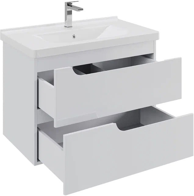 Тумба под раковину Orange Topline Milano 80 белый глянец