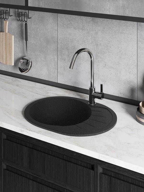 Мойка кухонная Domaci Болонья М-10-002 черная