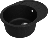 Мойка кухонная Domaci Болонья М-10-002 черная Мойка кухонная Domaci Болонья М-10-002 черная