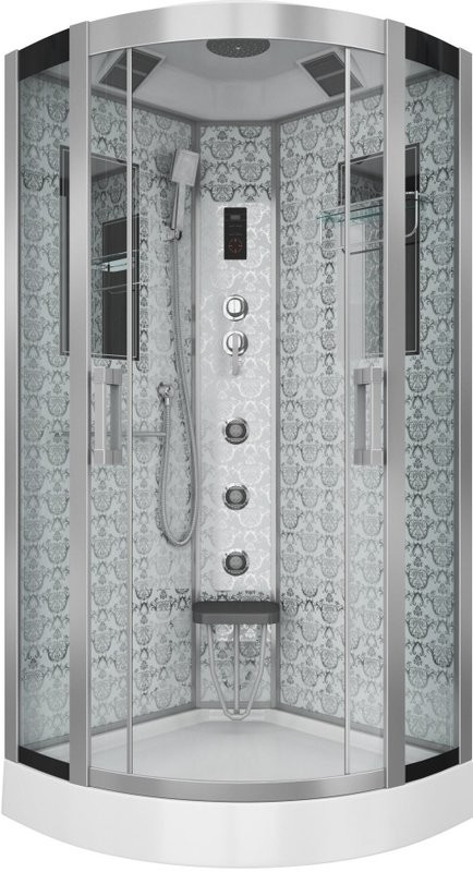 Душевая кабина Niagara Luxe 7715W хром, металлик, с сиденьем