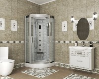 Душевая кабина Niagara Luxe 7715W хром, металлик, с сиденьем