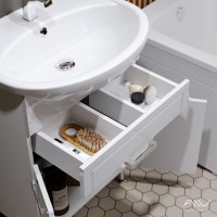 Мебель для ванной комнаты Alavann Vittoria 60 напольная, белая