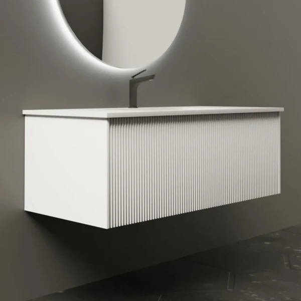 Тумба с раковиной La Fenice Terra 100 белая