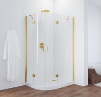 Душевой уголок Vegas Glass AFS-F 120*90 09 01 R профиль золото, стекло прозрачное