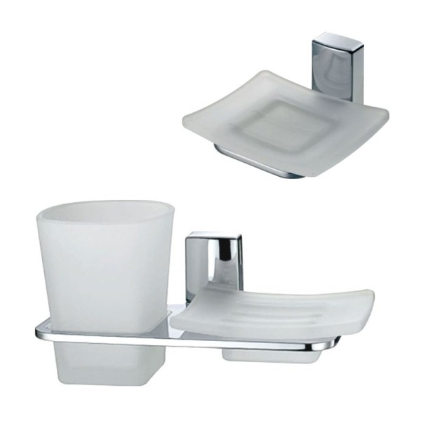 Набор Стакан Wasserkraft Leine K-5026 + Мыльница K-5029