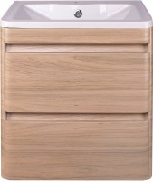 Мебель для ванной комнаты Style Line Атлантика 60 Люкс Plus, подвесная, ясень перламутр