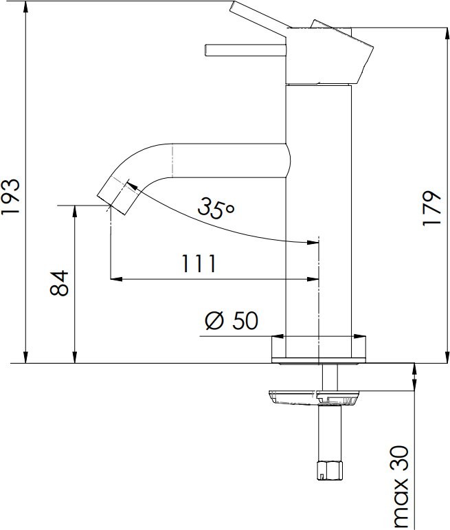 Смеситель для раковины Remer X Style X12BO белый матовый