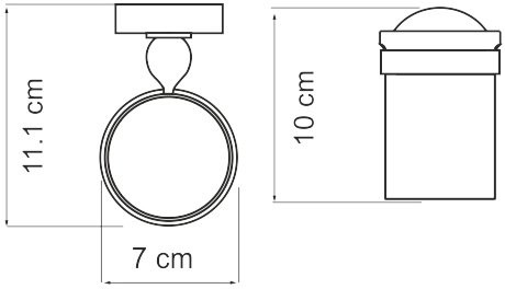 Набор Стакан Wasserkraft Diemel K-2228 + Мыльница K-2229