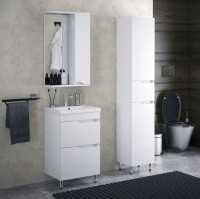 Тумба с раковиной Corozo Теона Z2 50 белая Тумба с раковиной Corozo Теона Z2 50 белая