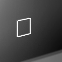 Мебель для ванной комнаты BelBagno Due 60 ручки белые, оружейная сталь