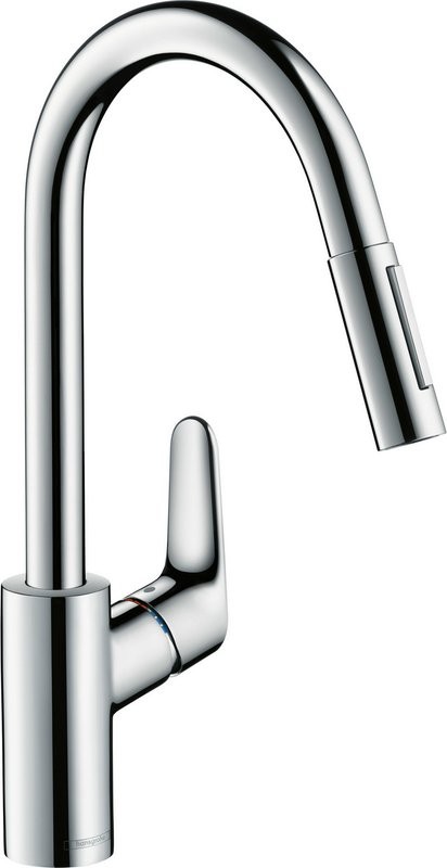 Комплект Смеситель Hansgrohe Focus 31815000 + Фартук черный