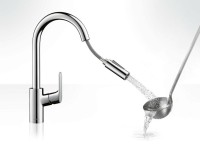 Комплект Смеситель Hansgrohe Focus 31815000 + Фартук черный