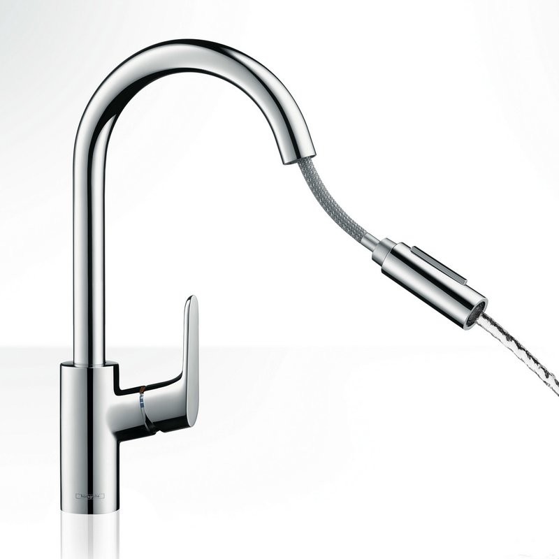 Комплект Смеситель Hansgrohe Focus 31815000 + Фартук черный