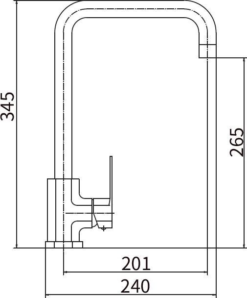 Смеситель для кухни Fashun A54020 сатин