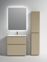 Мебель для ванной комнаты Sancos Folk Floor 80 напольная, капучино, раковина CN7012