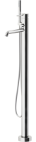Напольный смеситель для ванны с душем Gattoni Circle Two 9108/91C0 хром