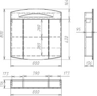 Мебель для ванной комнаты Owl 1975 Sjel подвесная, белый лак, 80