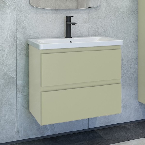 Тумба с раковиной Caprigo Forte 65 подвесная, фисташка