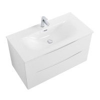 Мебель для ванной комнаты BelBagno Marino-cer-n 80 подвесная, bianco lucido