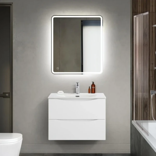 Мебель для ванной комнаты BelBagno Marino-cer-mini 70 подвесная, bianco opaco