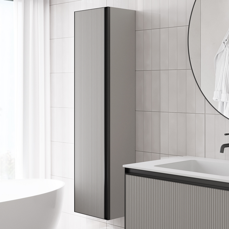 Шкаф-пенал для ванной Armadi Art Quatro luna fuga, профиль anthracite