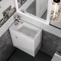 Тумба под раковину KERAMA MARAZZI Lato 50 подвесная, белая