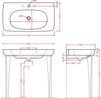 Мебельная раковина ArtCeram Civitas CIL002 90 см