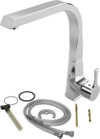 Комплект Мойка GranFest Quarz Z 53 серая + Смеситель MEGA Mega