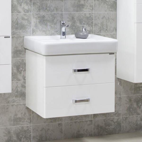 Тумба с раковиной AQUATON Америна 60 белая