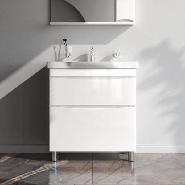 Тумба под раковину без столешницы AM.PM Like 80 напольная, белый глянец