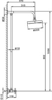 Душевая стойка Frap F2308
