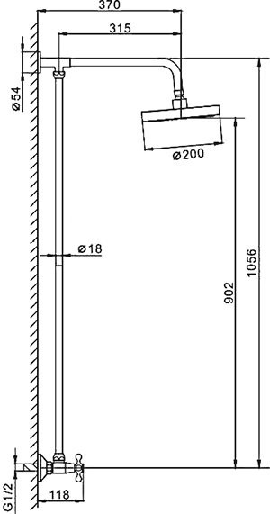 Душевая стойка Frap F2308