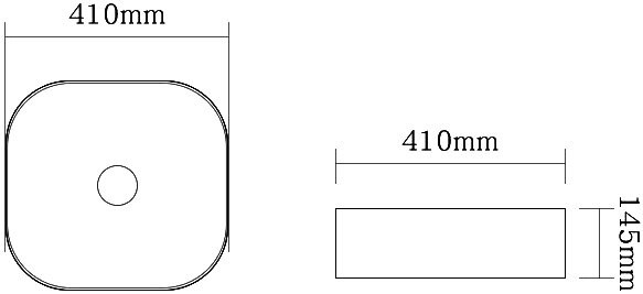 Накладная раковина SantiLine SL-1106MB черная матовая