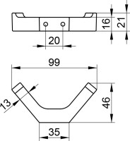 Крючок Keuco Edition 11 11115 шлифованный черный титан, на шурупах Крючок Keuco Edition 11 11115 шлифованный черный титан, на шурупах