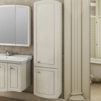 Шкаф-пенал для ванной Comforty Палини 42 подвесной, белый