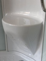 Душевая кабина Royal Bath HP RB 90HP6-WT с низким поддоном, с сиденьем