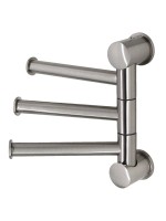 Держатель для полотенец Wasserkraft Tauber 1053N никель, на шурупах, поворотный Держатель для полотенец Wasserkraft Tauber 1053N никель, на шурупах, поворотный