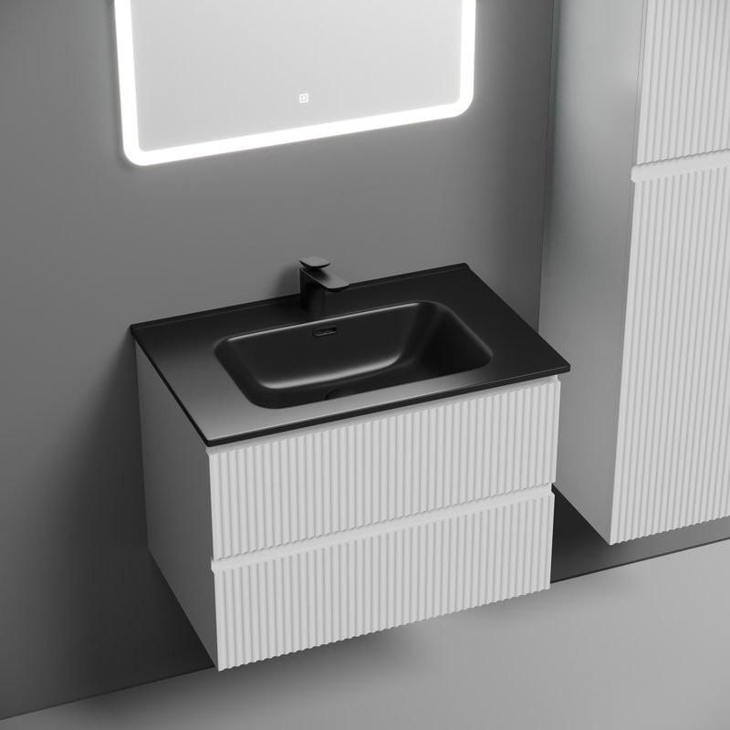 Мебель для ванной комнаты Sancos Snob R 70 bianco, раковина CN7007MB