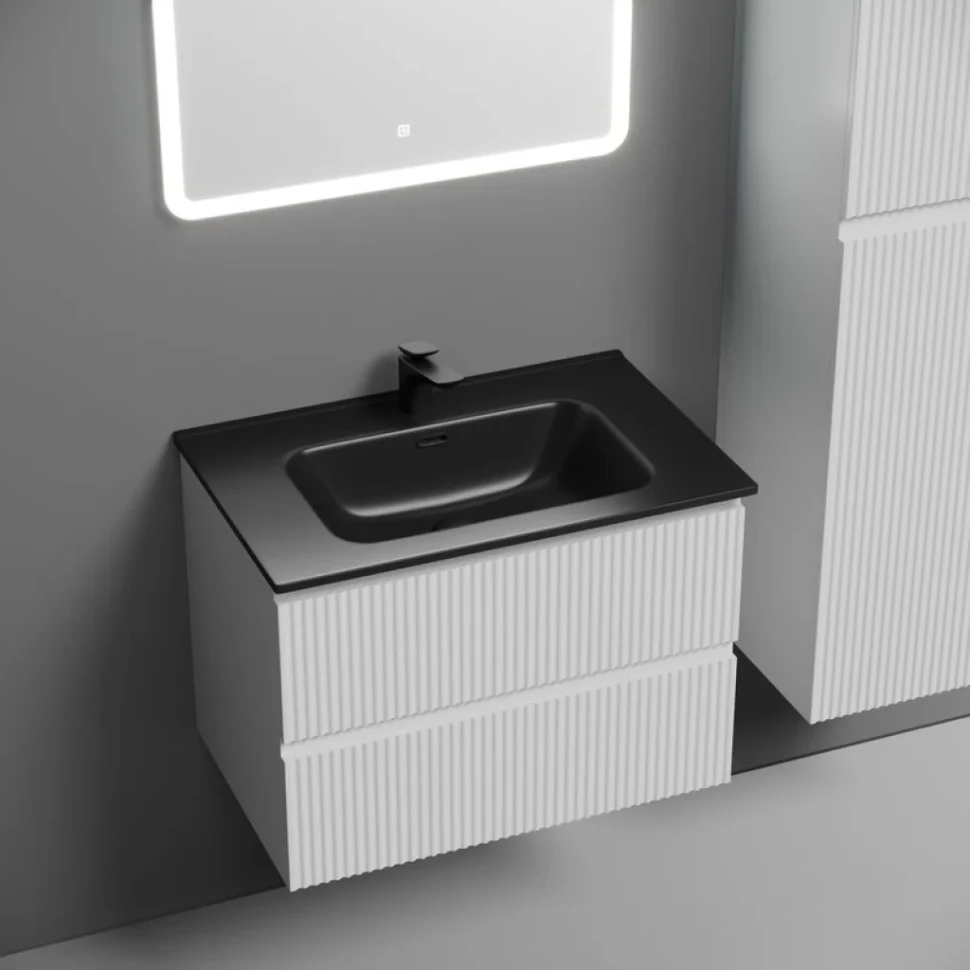 Мебель для ванной комнаты Sancos Snob R 70 bianco, раковина CN7007MB