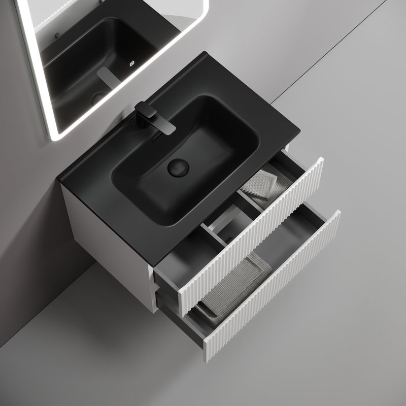 Мебель для ванной комнаты Sancos Snob R 70 bianco, раковина CN7007MB