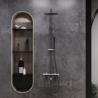 Душевая стойка Damixa Scandinavian Pure 936740300 черный матовый