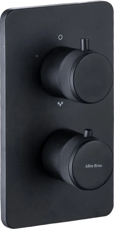 Термостатический смеситель встраиваемый Allen Brau Priority 5.31213-31 С ВНУТРЕННЕЙ ЧАСТЬЮ, матовый черный