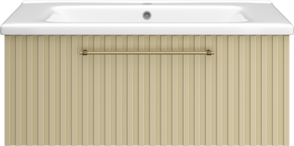 Тумба с раковиной Brevita Alicante 90 подвесная, капучино