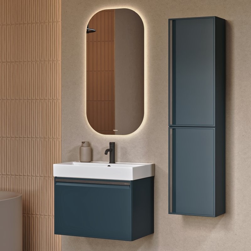 Мебель для ванной комнаты Aqwella Pure 65 серая