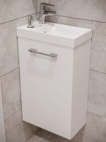 Тумба с раковиной Cersanit Лара (Lara) 40 со смесителем, сифоном, дозатором