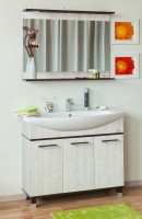 Зеркало Sanflor Толедо 105, венге, орегон, с полкой