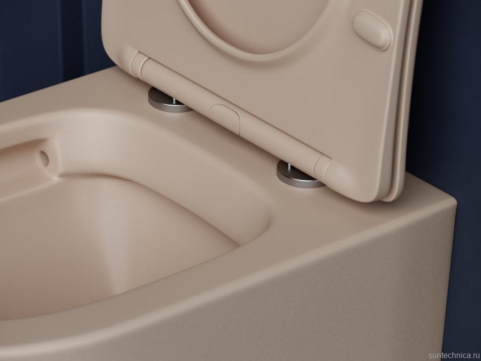 Комплект Унитаз подвесной Ceramicanova Balearica Rimless CN6000MC капучино матовый + Звукоизоляция Grohe + Инсталляция Solido 38811KF0 3 в 1 с кнопкой смыва