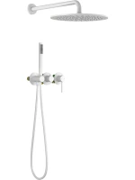 Душевой комплект Timo Saona SX-2349/16SM С ВНУТРЕННЕЙ ЧАСТЬЮ, матовый белый